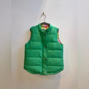Lilly Pulitzer Green Puffer Vest for Kids